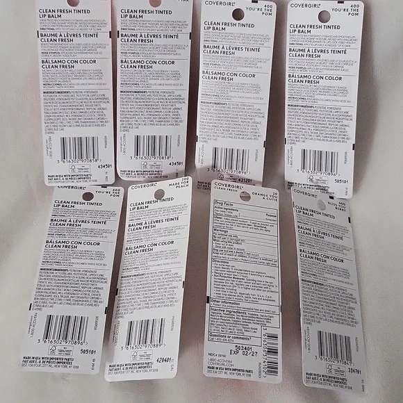 Covergirl 8 Vaierty Lip Balm Pack - Picture 8 of 8